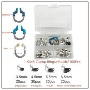 Bandas de matriz dental anillo seccional abrazadera de matriz alicates aptos para palodent C3 kit - Imagen 1 de 20