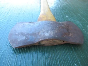 Vintage Tool Double Sided Axe Hatchet 28" Long Wooden Handle with 4" Blade - Picture 1 of 10