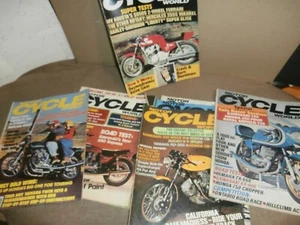 9 MOTOR CYCLE WORLD Motorcycle Magazines 1974 1975 1976 1977 - Picture 1 of 6