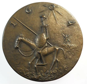 Literatura Don Quijote DON QUIJOTE bronce fundido 110mm edición limitada de 200 - Imagen 1 de 2
