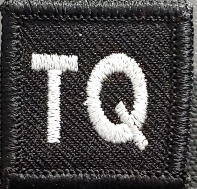 TQ 1 1/4 " x 1 1/4" TOURNIQUET Patch W/ Hook Adhesive Fastener Tactical Morale  - Image 1 of 2