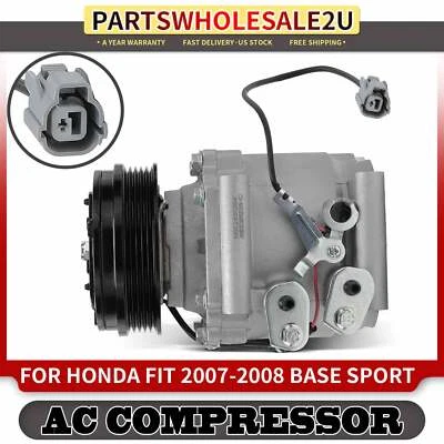 Компрессор кондиционера со сцеплением для Honda Fit 2007-2008 Base Sport TRSA09 38810RMEA01 - Изображение 1 из 4