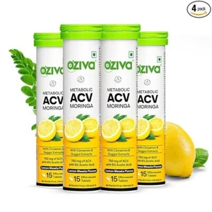 OZiva ACV Moringa | Control Cravings Lemon Flavour (Pack-4) - Picture 1 of 8
