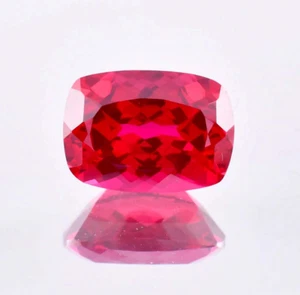 10x14 MM Natural Mozambique Blood Red Ruby Cushion Cut Loose Gemstone Certified - Bild 1 von 6