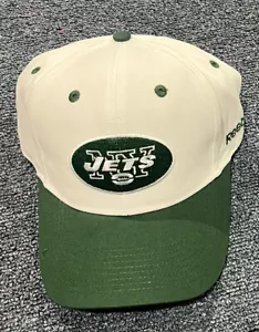 New White With Green Bill Reebok New York Jets Adjustable Baseball Cap - Picture 1 of 2
