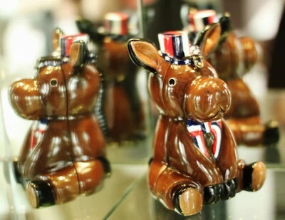 Bolso de Mano Timmy Woods DEMÓCRATA PROYECTO DE LEY PRESIDENTE BURRO PATRIÓTICO Firmado Minaudiere  Foto 1 de 4