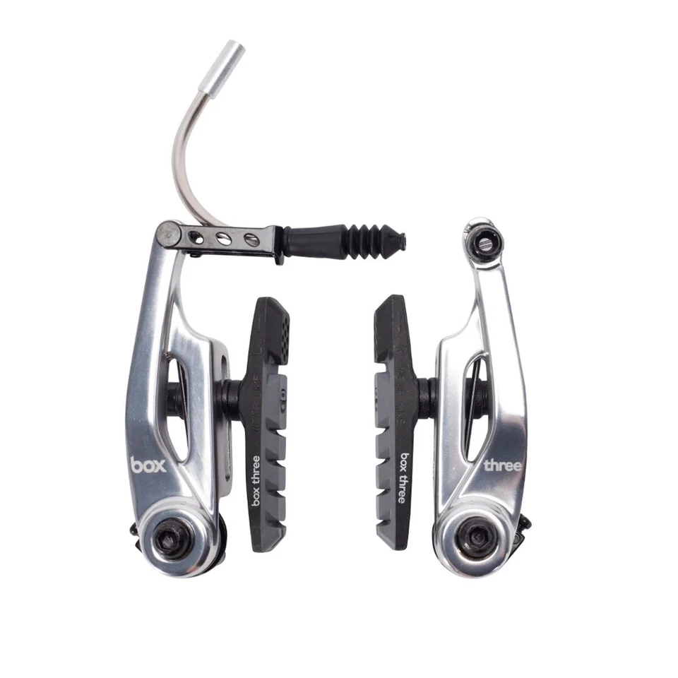 BOX COMPONENTS BMX MINI V-BRAKE BOX THREE CALIPER 85MM SILVER - Image 1 of 1