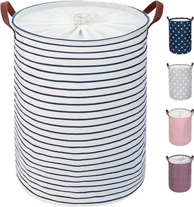 Dokehom 18" Cesto per lavanderia indipendente con coperchio grande cordino pieghevole - Foto 1 di 13