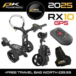 PowaKaddy RX10 GPS Remote Electric Golf Trolley XL Plus Lithium - NEW! 2025 - Picture 1 of 16