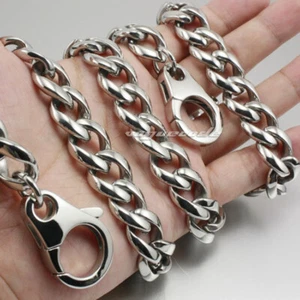 "Llavero de acero inoxidable para hombre Billetera Cadena Billetera Accesorio Punk 5A011WCA 14""~36" - Imagen 1 de 18