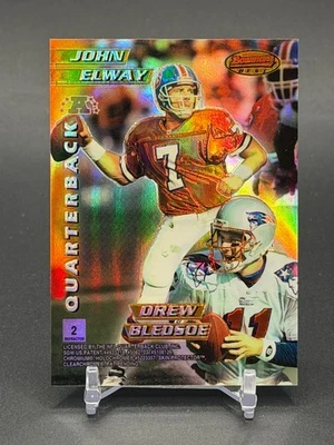 Bowman's Best Brett Favre 1996 John Elway Bledsoe Grbac refractor de imagen espejo Foto 1 de 2