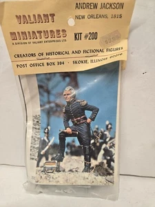 Vtg New In Pack Valiant Metal Model Kit #Andrew Jackson New Orleans c.1815 - Foto 1 di 2