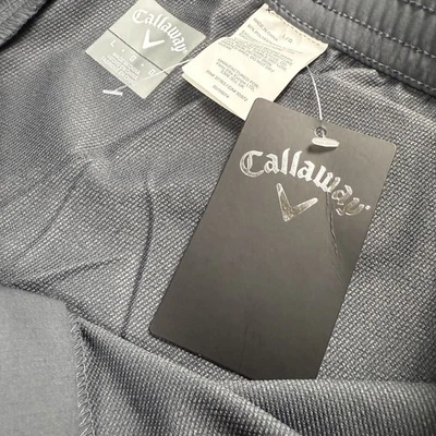 Callaway 男式灰色高尔夫裤弹力轻便踝拉链 L 码 MSRP 100 美元全新带标签 — 第 1/4 张图片