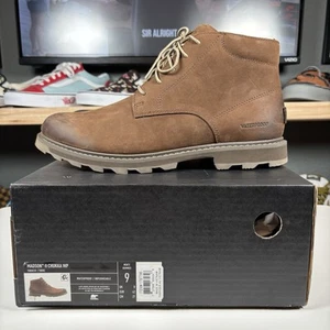 Sz 9 Sorel Madson II Chukka WP Mens Waterproof Full Grain Leather Boots Tobacco - Picture 1 of 9