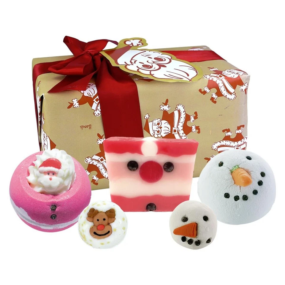 Christmas Bath Set Bomb Cosmetics Claus Xmas Gift Bombs Blaster Soap Handmade