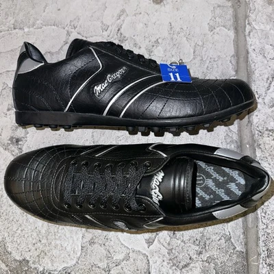 Nuevos zapatos de golf McGregor de cuero negro sin clavos 11 para hombre de colección nuevos en stock Foto 1 de 4