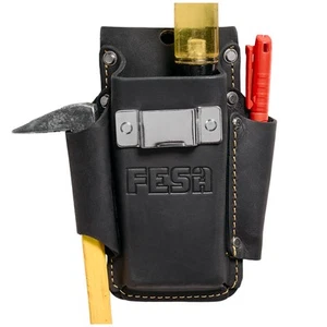 Small Leather Tool Pouch - 4-in-1 Heavy Top Grain Leather Small Tool Pouch wi... - Picture 1 of 8
