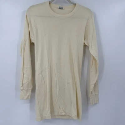 VTG Universal Thermal Shirt XL Cream Long Sleeve Heavyweight 100% Cotton USA - Image 1 of 4