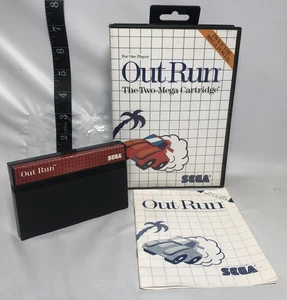 Out Run The Two-Mega Cartridge (Sega Master System SMS) Complete - Tested - Picture 1 of 9