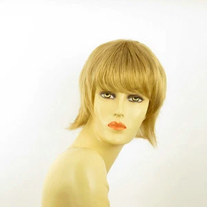 Perruque femme courte blond doré NINA 24B - Picture 1 of 8