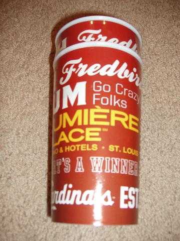 St Louis Cardinals Beverage Tumbler Set of 2 - SGA 9/7/2012 w/Eticket Cover