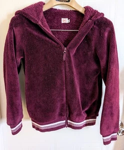 Wonder Nation Girls Size XL 14-16 Purple Sparkly Full Zip Hoodie Jacket - Picture 1 of 1