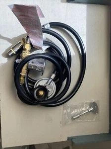 Celestial Fire Glass Biker Connection Kit 150k BTU Chrome Key Valve Regulator1/2 - Picture 1 of 3