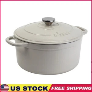 Induction Safe Enameled Cast Iron Dutch Oven Cookware Saute Fry Bake Roast Pot - Picture 1 of 8