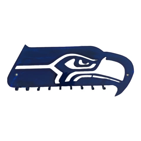 Love My Hawks Key Holder 12 Seattle Seahawks Metal Holds Keychains Keys Cover