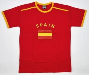 James & Nicholson España Camiseta Fútbol Mundial Mujer Hombre T. S M L XL 2XL NUEVO - Imagen 1 de 6