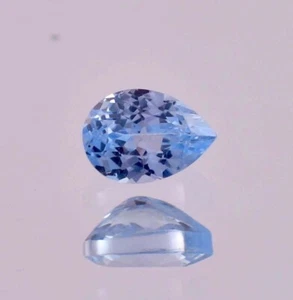 3.20 Ct Natural Namibia Jeremejevite Pear Cut Loose Gemstone Certified 9x7 MM - Picture 1 of 4