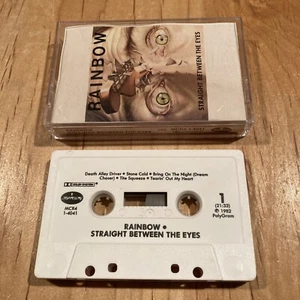 Rainbow - Straight Between The Eyes CASSETTE TAPE 80s US CRC issue deep purple - Picture 1 of 3