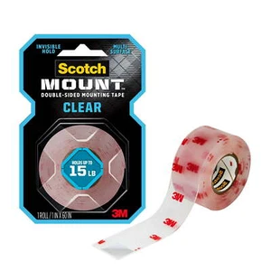 Double-Sided Mounting Tape, 1 in x 60 in, 1 Roll - Picture 1 of 13