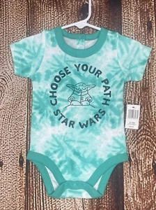 Disney Parks Baby Yoda Einteiler Body "Wählen Sie Ihren Weg" Größe 9-12 Monate - Bild 1 von 6