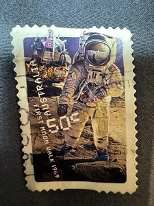 2007 Blast Off 50 Years In Space - First Moon Walk 1969 - Australia 50c - Used - Picture 1 of 1