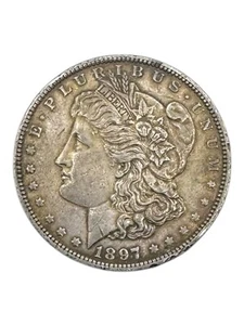 1897 E Pluribus Unum Morgan Silver Dollar Minted In Filadelfia - Picture 1 of 2