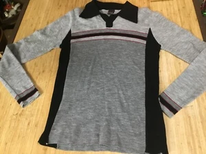 National Shirt Shops Polo Shirt Sweater Rare  Sz large grunge rockabilly - Picture 1 of 8