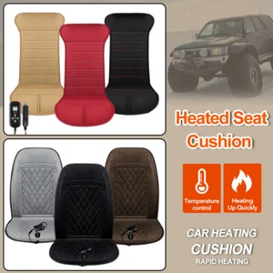 1/2x Auto Sitzheizung Beheizbare Sitzauflage Heizkissen Heizmatten Universal 12V - Picture 1 of 34