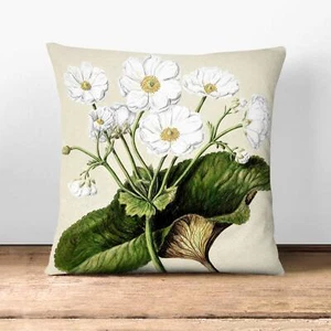 Plump Cushion Mountain Lily Flowers Vintage Sarah Featon Scatter Throw Pillow - Photo 1/12