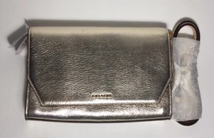 COACH SAFFIANO COLORBLOCK MIXED MATERIAL CROSSTOWN CROSSBODY CLUTCH 51944 Bag - Picture 1 of 10