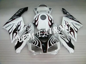 White Red Flame ABS Injection Mold Bodywork Fairing Kit for CBR1000RR 2004 2005 - Picture 1 of 7