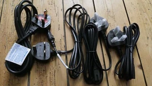 Quatre Câbles d'alimentation anglais / UK BS-1363/A LP-61L - SS 145A Neufs - Picture 1 of 5