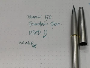 Read !! Vintage Parker 50 Falcon Fountain Pen NO CLIP Made in USA - Picture 1 of 7