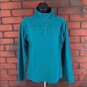 Alpine Design Women's Medium Teal Fleece Quarter-Zip Sweatshirt – Outdoor, Cozy - Picture 1 of 9