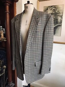 TRUE 1980S VINTAGE SIZE 42" CHEST TWEED 100% PURE NEW WOOL ST MICHAEL M&S JACKET