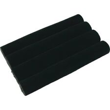 3 Continuous Slot Black Velvet Ring Display Tray Insert 5 1/2" x 3 1/4"