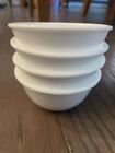 Corelle Vitrelle White Bowls Set of 4 Small Dessert Custard Bowls 3.75”