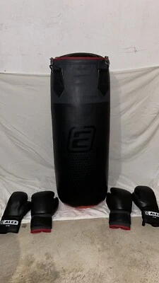 Boxsack Energetics 80x30cm 18kg + 2 Paar Boxhandschuhe (guter Zustand!) - Bild 1 von 4