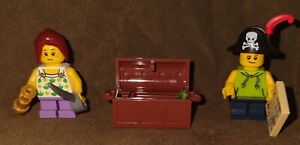 Rare! LEGO® Girl & Boy Pirate Minifigures 31078 Creator Treehouse Treasure Chest