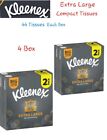 Kleenex extra große Stoffe (44 Stoffe pro Box) - 4 Boxen